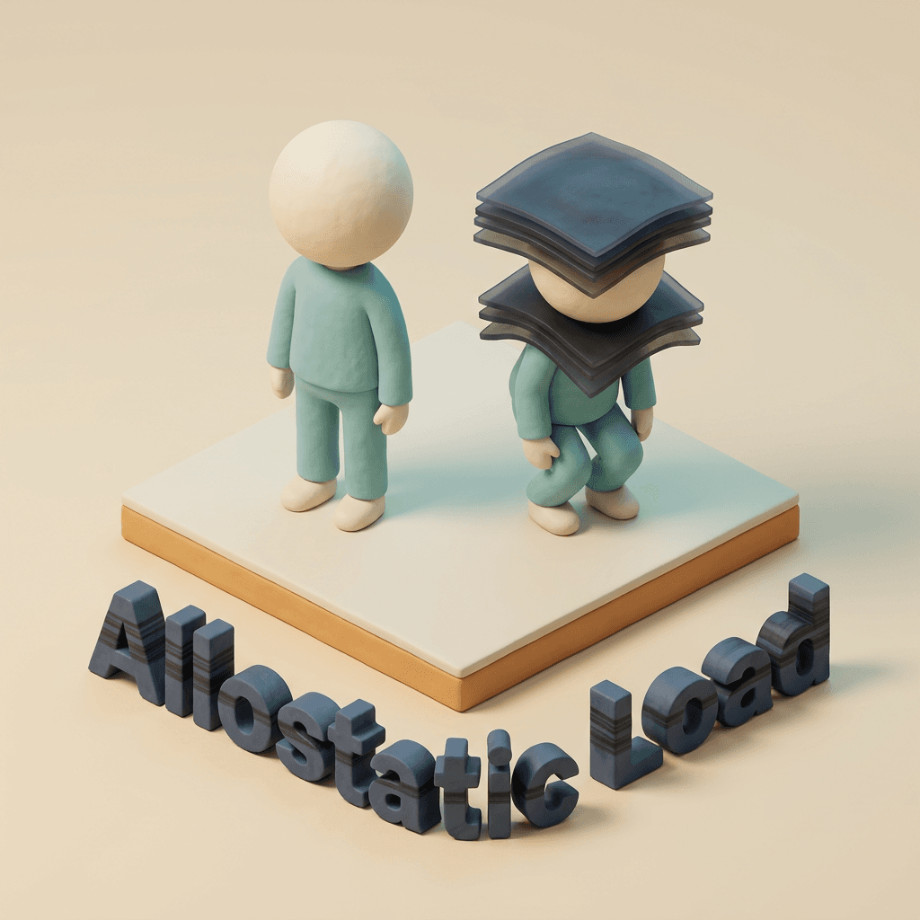 Allostatic load — accumulated life stressors exceeding the system's capacity, the core mechanism behind autistic burnout