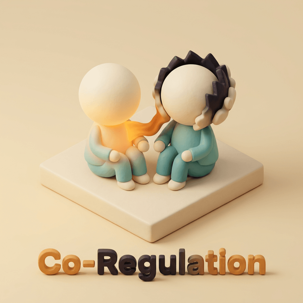 Clay illustration of co-regulation representing community support