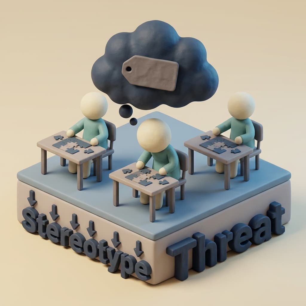 Illustration of stereotype threat and its effect on performance