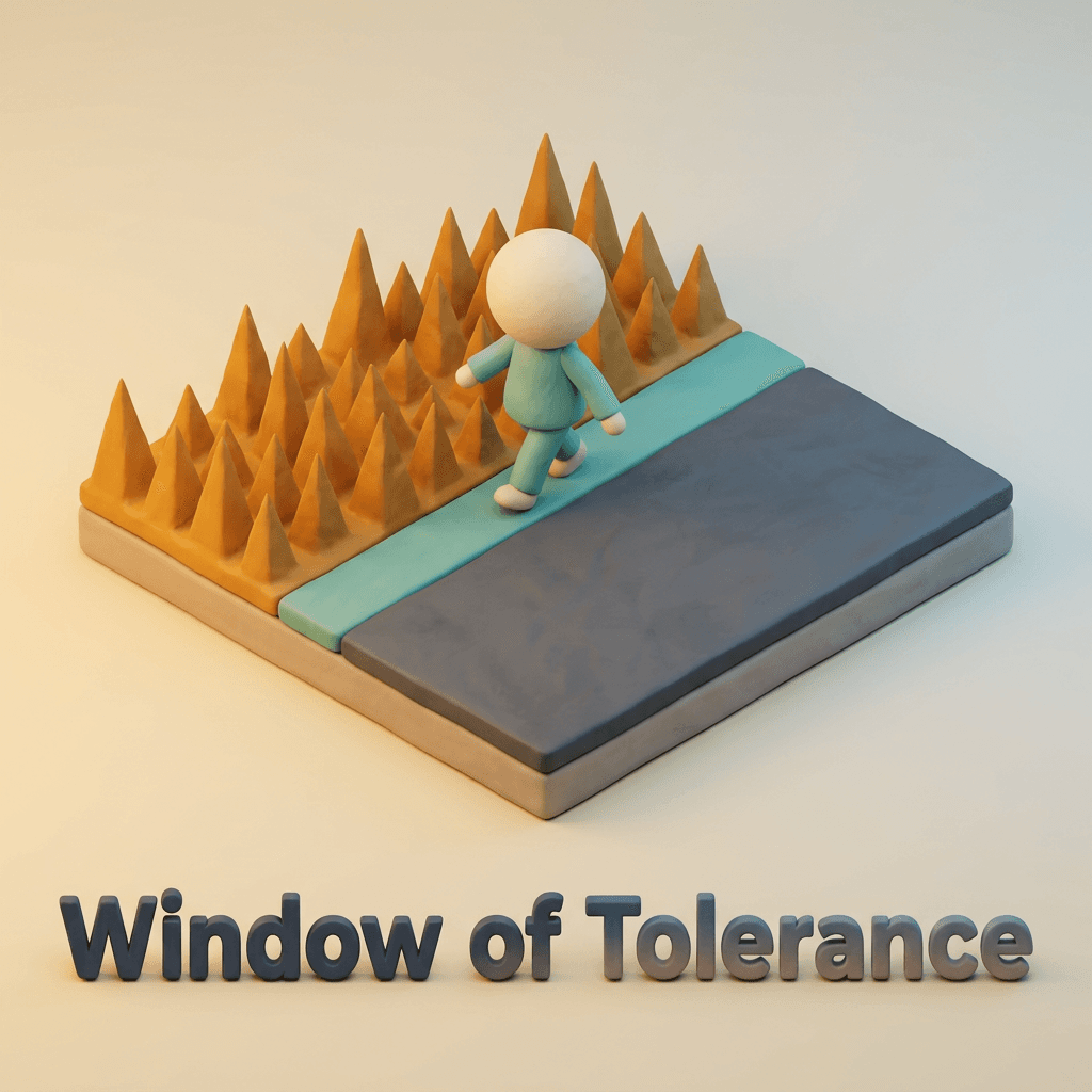 Window of tolerance — the gradual expansion of sensory and emotional tolerance is a key early marker of autistic burnout recovery