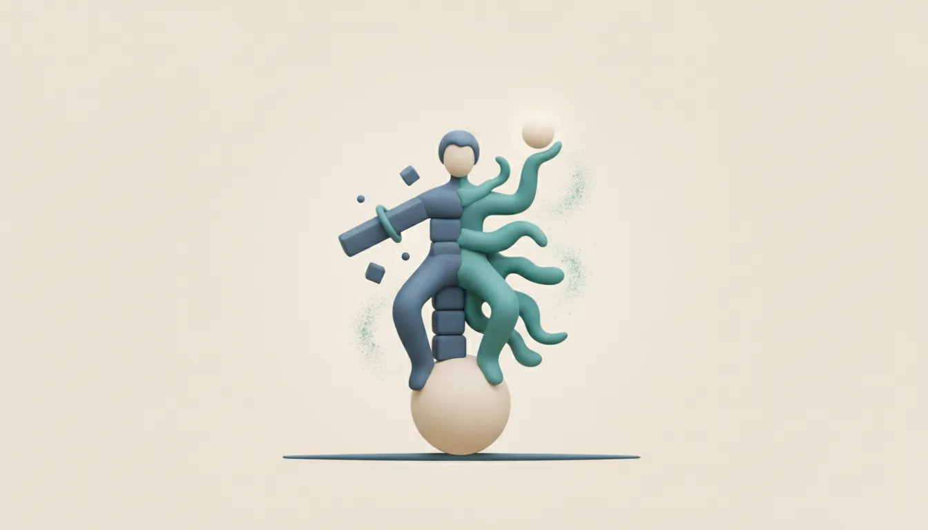 Clay illustration representing the AuDHD neurological profile