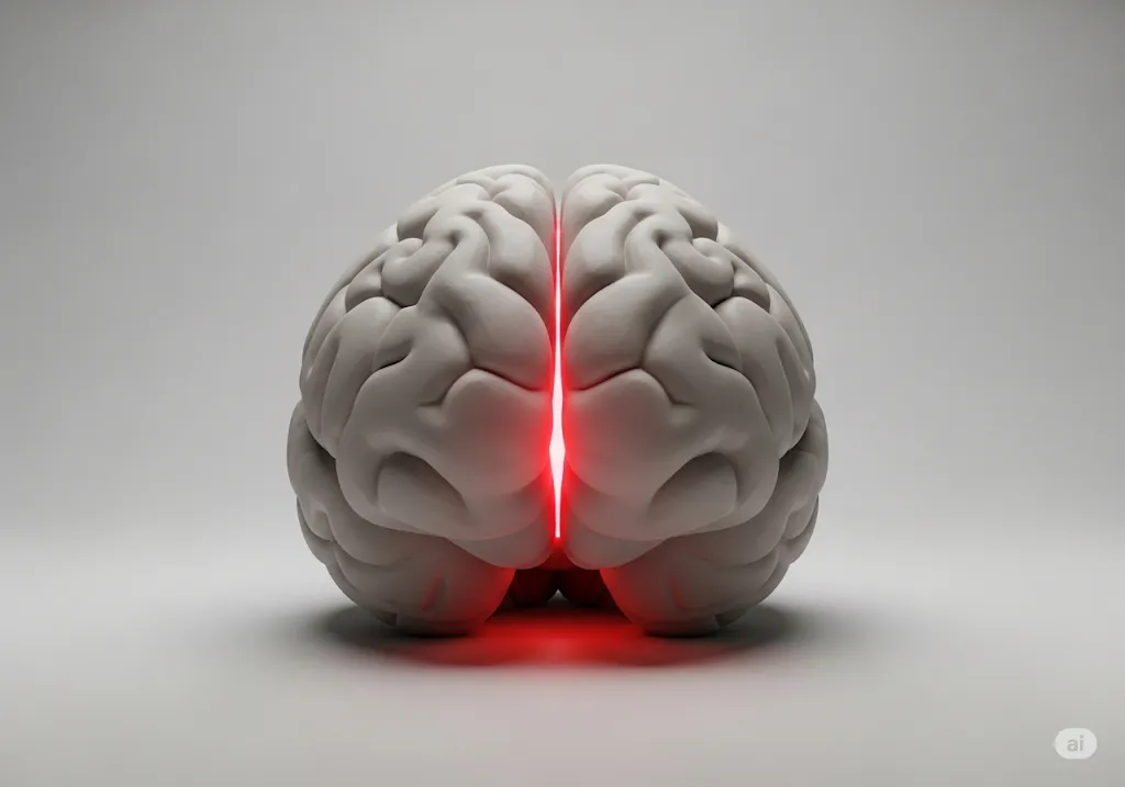 Clay illustration of amygdala hyperactivation