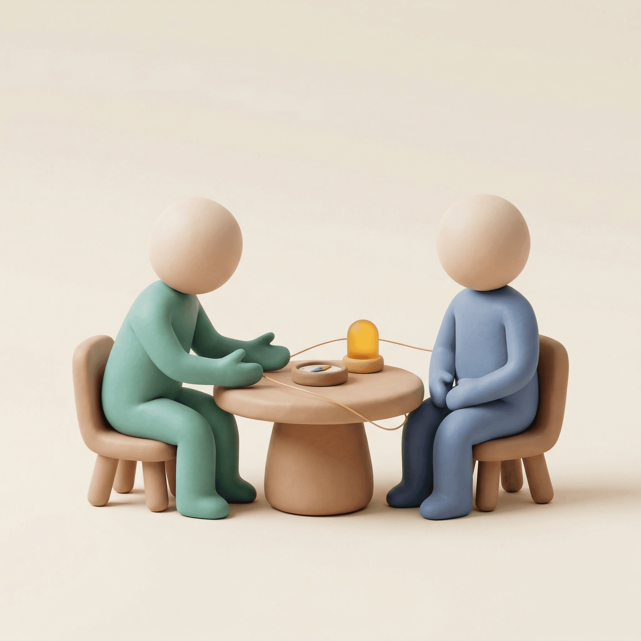 Clay illustration of clinical thinking patterns