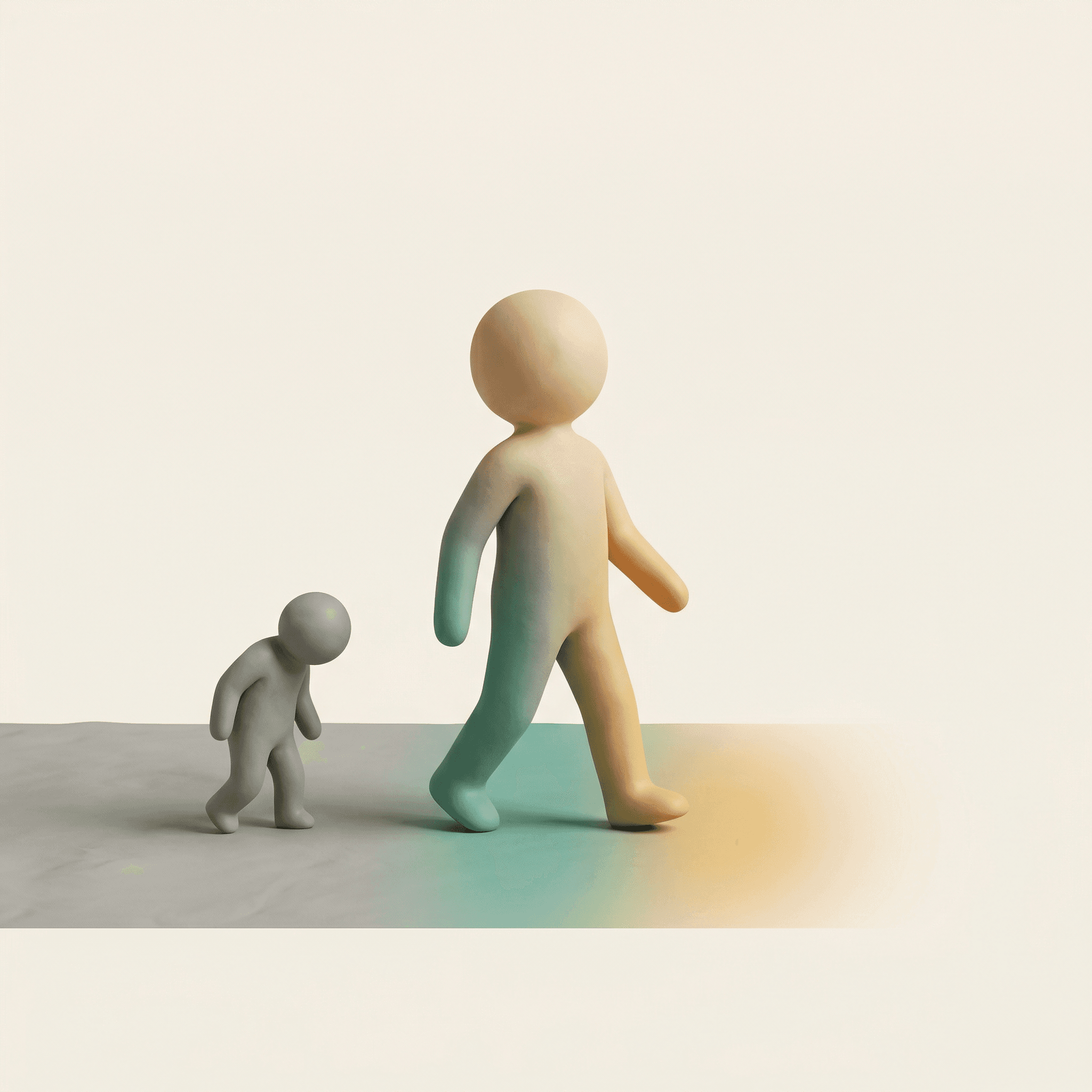 Clay illustration representing stigma and shame