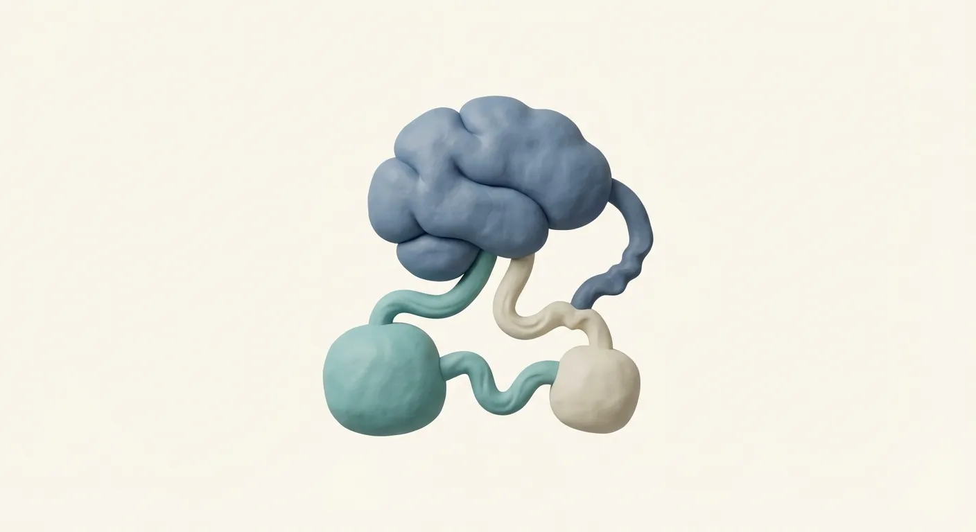 The Stuck Browser Tab: Depression involves a 'glitch' in the Default Mode Network — the brain's resting state circuitry gets stuck on negative rumination. Like a browser tab you can't close, thoughts loop endlessly on self-criticism and worst-case scenarios.