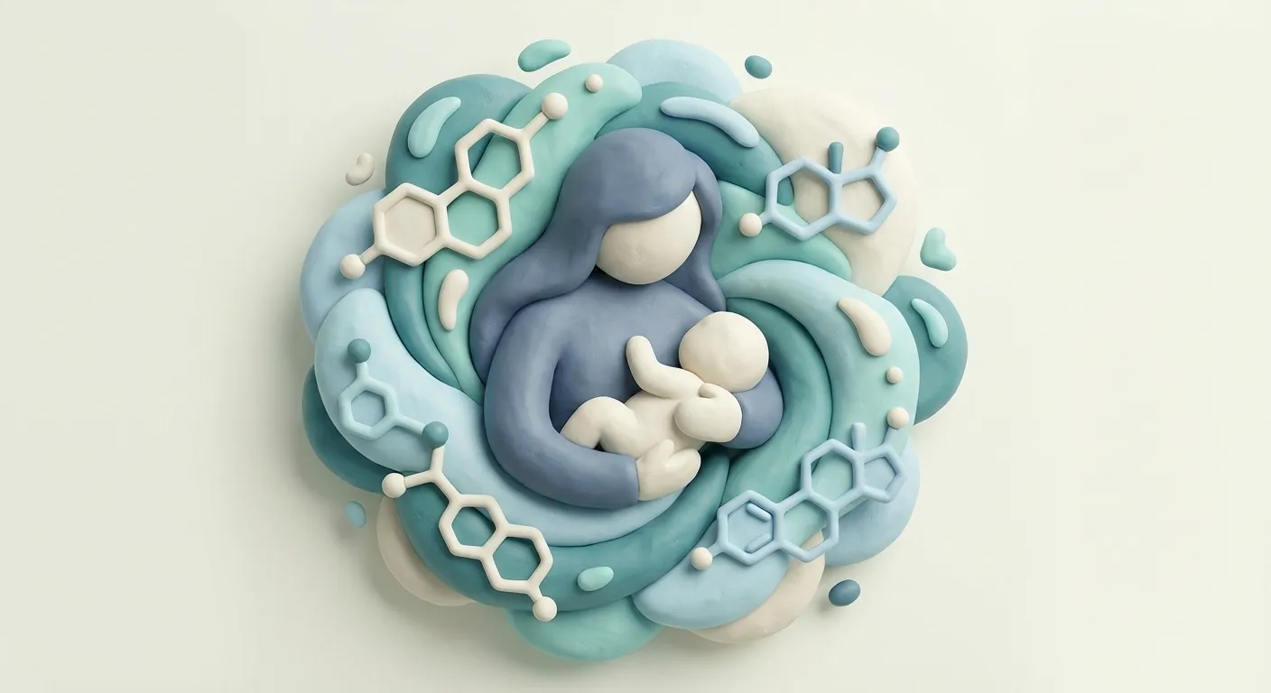 Peripartum Depression: Hormone-sensitive subtype involving rapid estrogen/progesterone withdrawal effects.