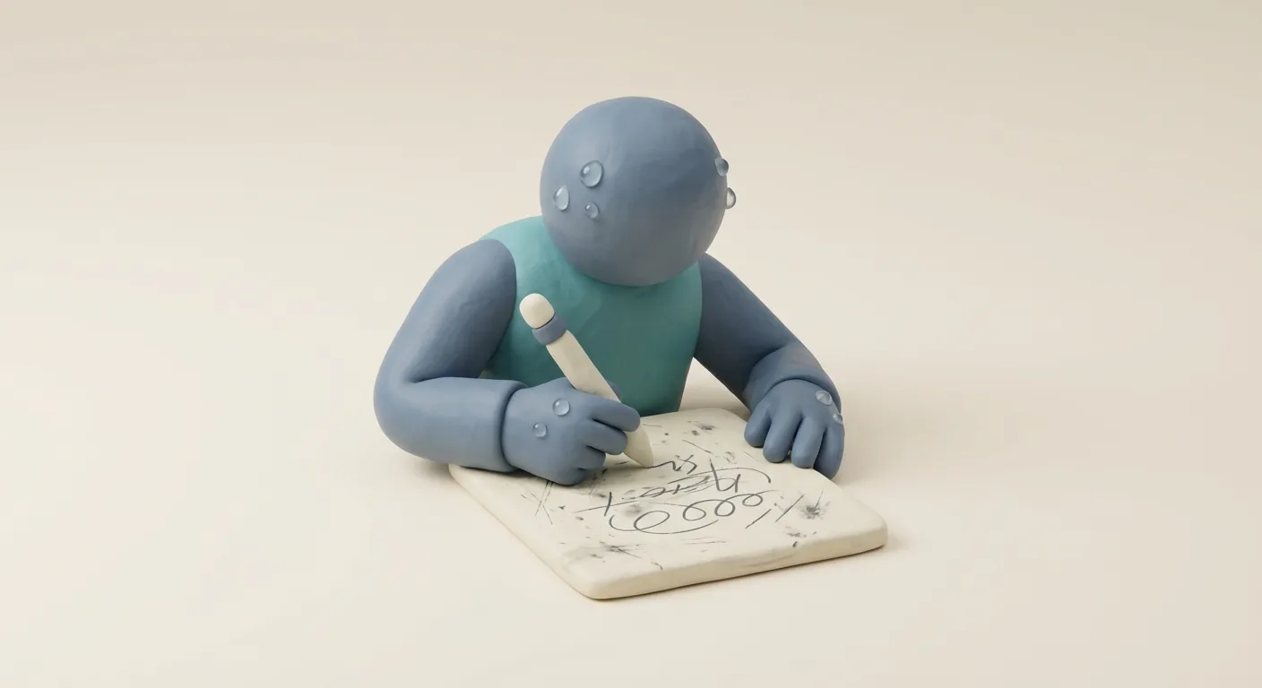 Illegible writing despite concentrated effort — The Letter Sculptor
