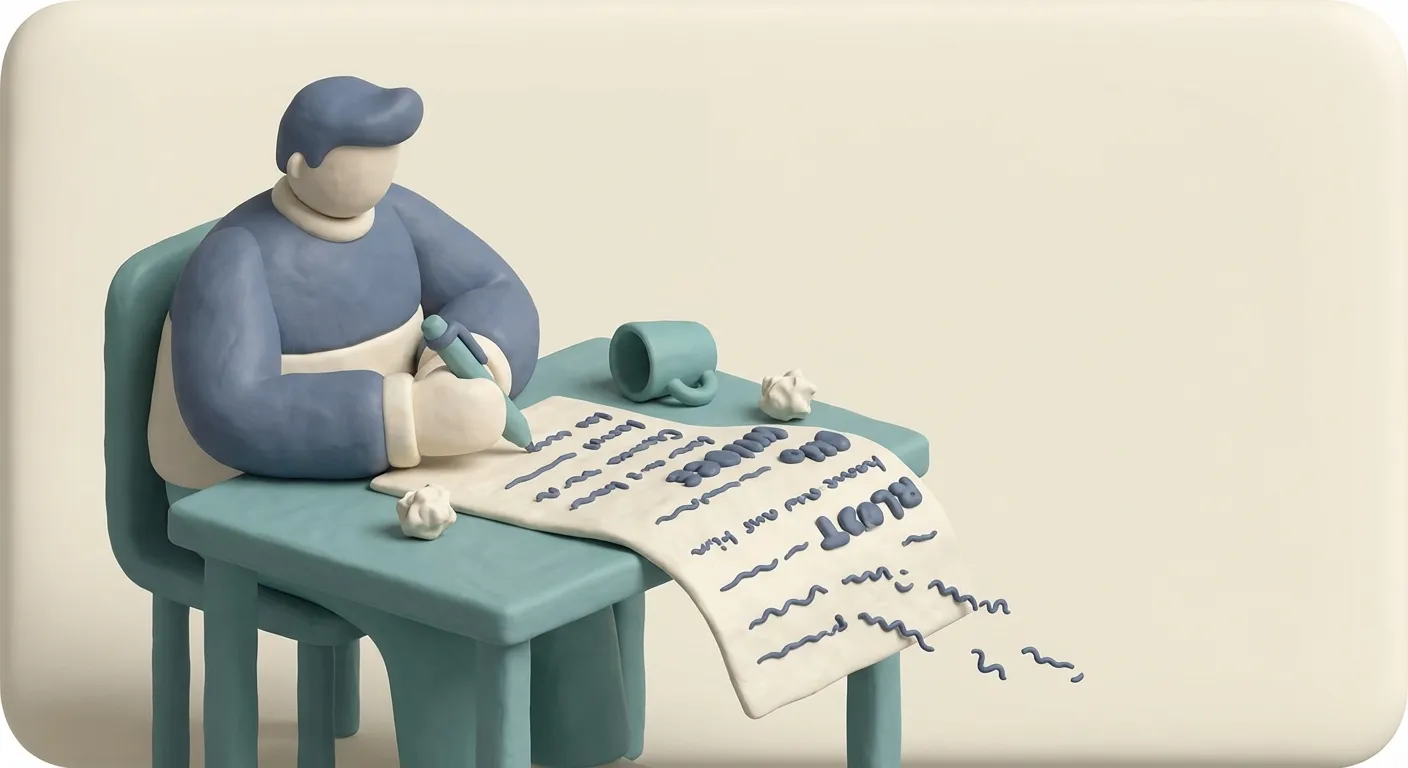 Writing that drifts across the page — The Trapped Ideas