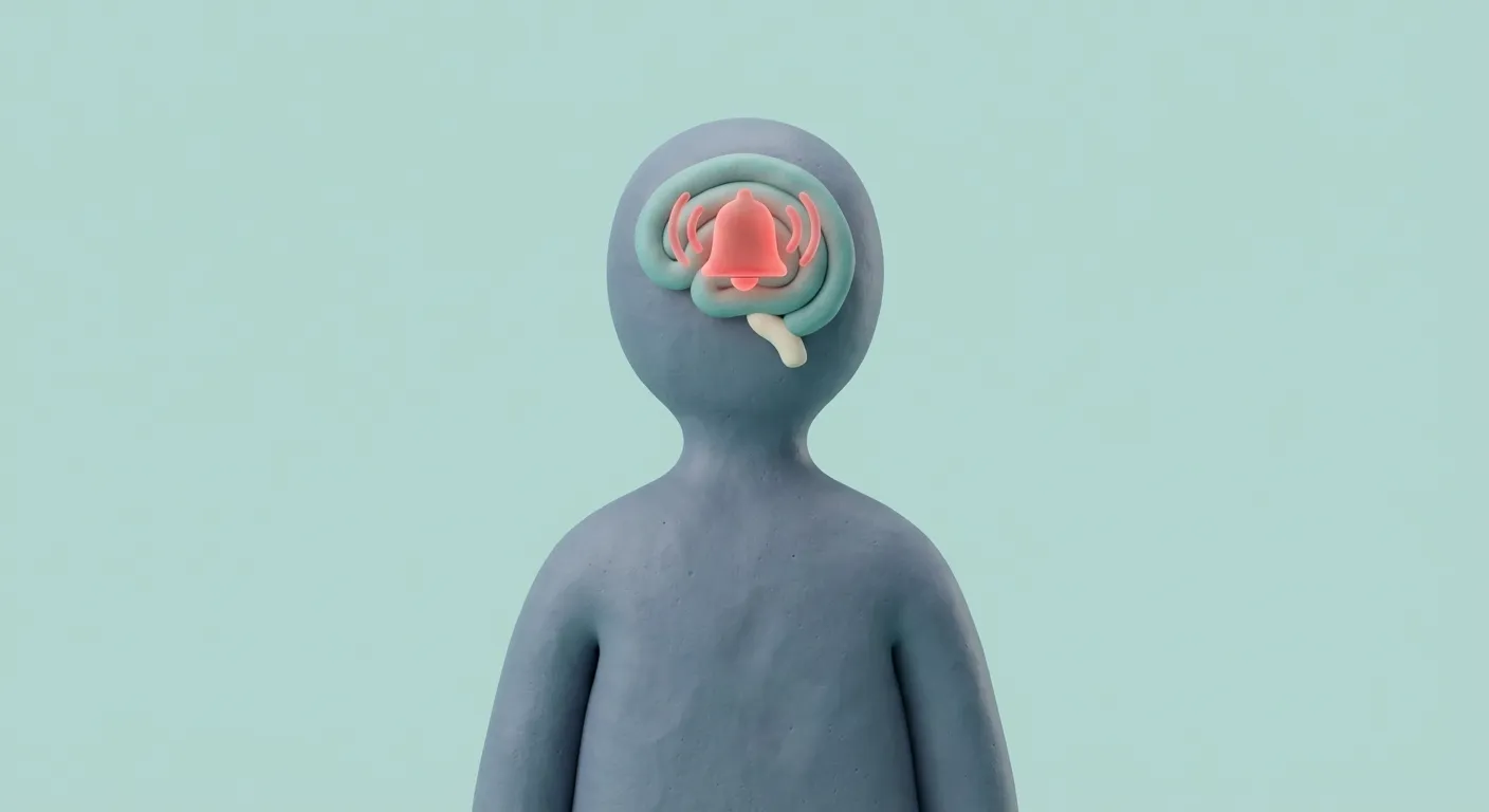 The Overactive Smoke Alarm: In GAD, the amygdala (the brain's threat detector) is hypersensitive. It flags safe situations as dangerous, like a smoke alarm that goes off when you make toast.