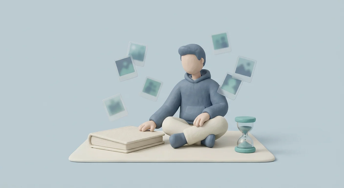 Emotional reactions to childhood photos or milestone memories — The Mourning Timeline