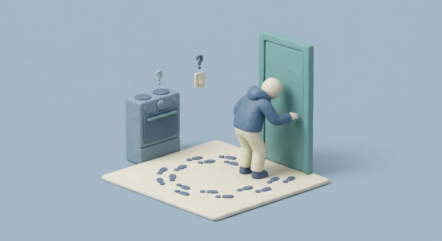 Returning to check the door/stove multiple times — The Doubt Factory