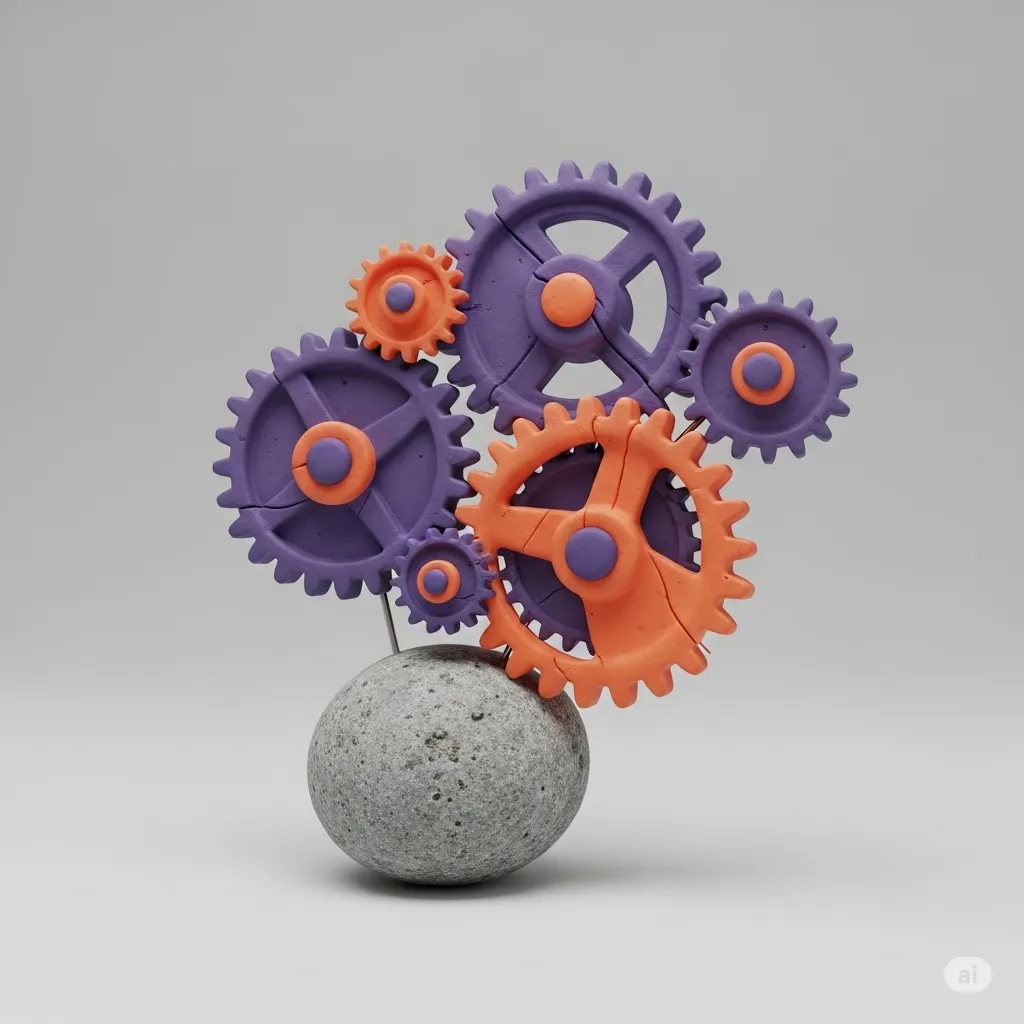 Sticky gears — an OCD metaphor