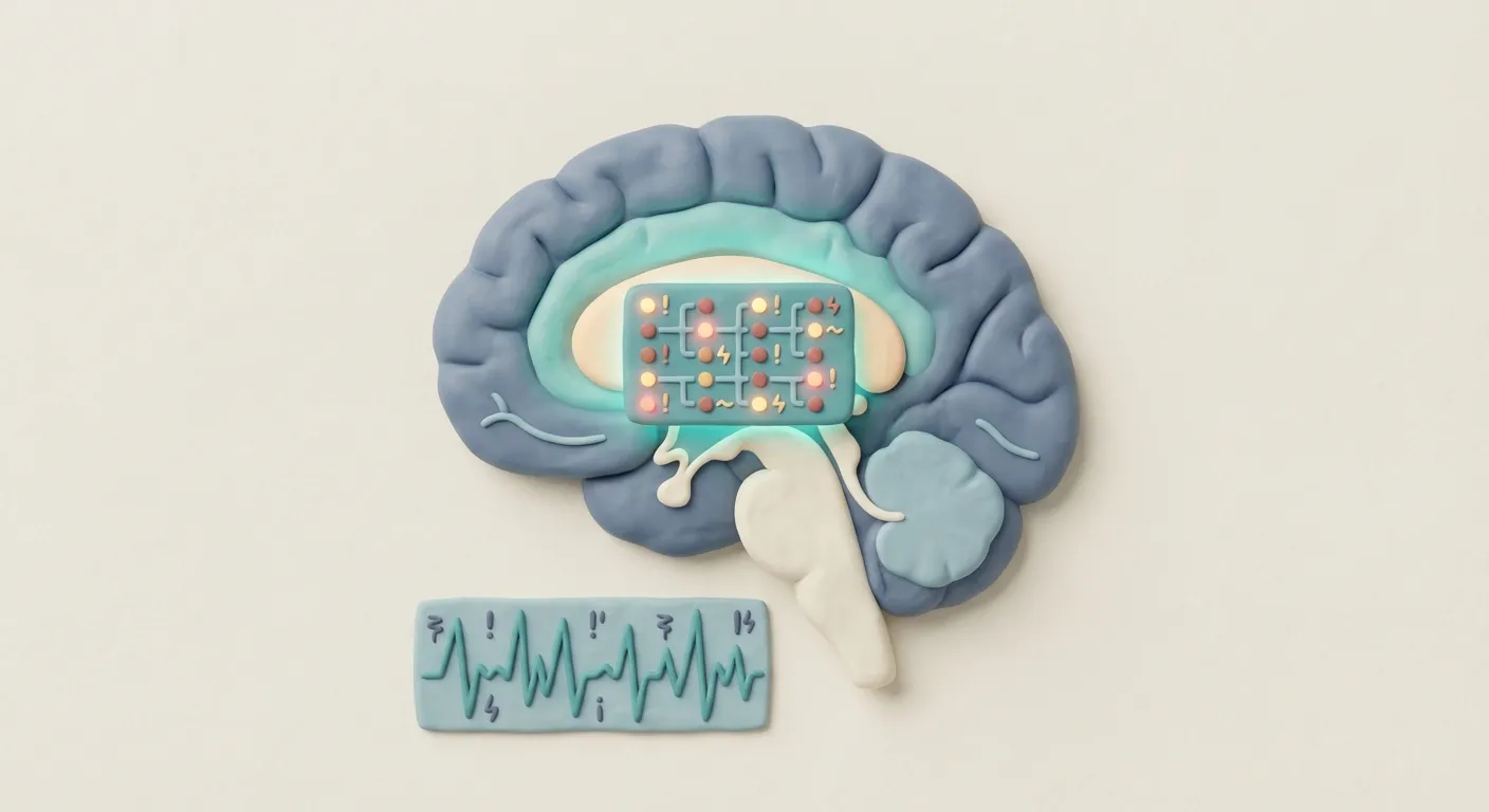 The Glitchy Mistake Detector: The Anterior Cingulate Cortex (ACC) is the brain's mistake detector. In OCD, it fires constantly, creating a nagging sensation that something isn't right, even when everything is fine.